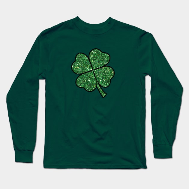 St. Paddy's Day Green Clover Long Sleeve T-Shirt by ACGraphics